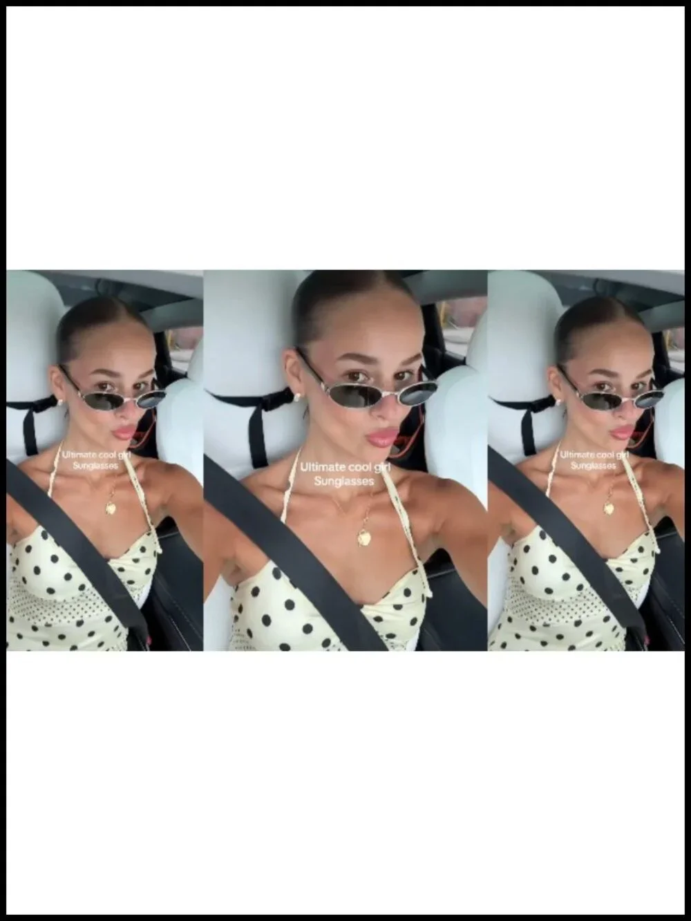 Silver Y2K Oval Narrow Sunglasses Women Retro Cat Eye UV400 Metal Frame